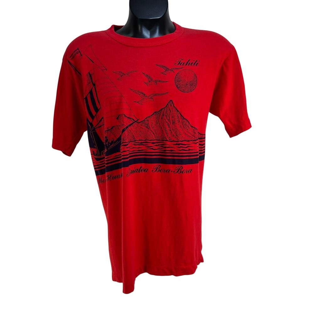 Vintage SunSweet Tahiti Red Single Stitch Tee Shirt